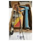 GREASE GUN, PICK UP TOOL,  CAULK GUN, RASP HOLDER