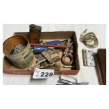 HINGES, HARDWARE, BRUSH, FILTER CLAMP, STAPLER