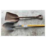 SHOVEL W BROKEN HANDLE, COAL SHOVEL