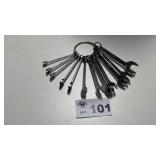 SNAP-ON, METRIC, 8 thru 18 mm WRENCHES