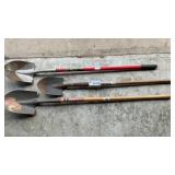 3 GARDEN SHOVELS