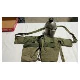 MILITARY AMMO BELTS, BRASS SHELLS( empty),