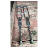 PAIR OF ALUMINUM CRUTCHES