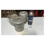 VINTAGE MINERS LUNCH PAILS, THERMOS