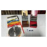 NEW SAW BLADES, DRILL BITS IN INDEX