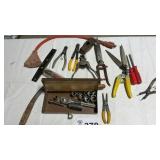 3/8 inch DROVE SOCKETS, RATCHET, PLIERS, SNIPS,