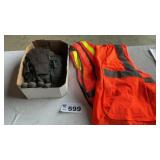 2  medium SAFETY VEST, GLOVES