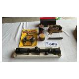 DERRINGER LIGHTER, SIMMONS SCOPE, SCOPE COVER,