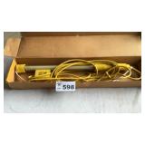 SAFETY YELLOW IRODESCENT HAND LAMP. WORKS