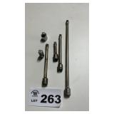 SNAP-ON 3/8 DRIVE EXTENSIONS, ADAPTERS
