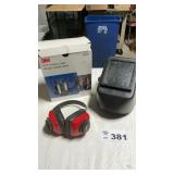 WELDING HELMET, EAR PROTECTION, FULL FACE PIECE,