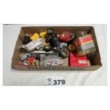 ELECTRICAL TAPE, WIRE NUTS, SPARE BLADE STORAGE,