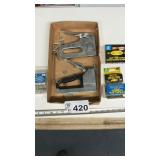TWO STAPLE GUNS AND STAPLES