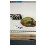 VINTAGE CHANGE HOLDER, WALL PLAQUE