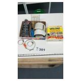 STEEL WOOL, STICKY BACK TAPE, SEAM TAPE, CLAMPS
