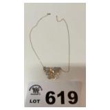 10 K GOLD CHAIN WITH BUTTERFLY, 1.5 GRAMS, B
