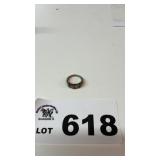 RING, SILVER 95%, GOLD 5%