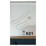 NECKLACES AND RING, 92.5% SILVER