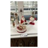 CHRISTMAS ITEMS, MUSICAL LIGHTED TRAIN FIGURINE
