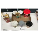 PARTIAL CONTAINERS OF GROUT, STUCCO, PLASTER, ETC.