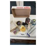 DRUM STICKS, MUSICAL ELVIS ITEMS, PONCHO, MUSIC