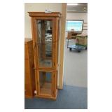 LIGHTED TRINKET CABINET, 19 x 12 x 70