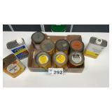 PARTIAL CONTAINERS OF WOOD FINISH, SURFACE PREP,