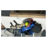 PICKLEBALL PADDLES, BASEBALL GLOVE, BASEBALL,