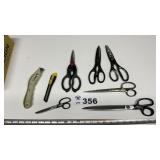 VARIOUS SCISSORS AND CUTTERS