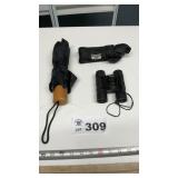 UMBRELLAS AND TASCO BINOCULARS