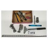 TUBE CUTTERS, BRUSHES, CONNECTORS, TIRE GAUGE,