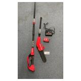 CRAFTSMAN POLE SAW, BATTERY AND CHARGER