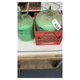 TWO EMPTY REFRIGERANT TANKS