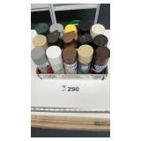PARTIAL CANS OF SPRAY PAINT
