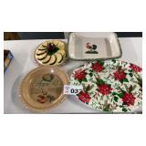 PIE PLATE, CHRISTMAS PLATTER