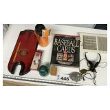 BASEBALL CARDS CATALOG, INSULATOR HEADPHONES, ETC.