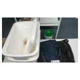 STYROFOAM COOLERS, CARRY BAGS