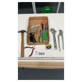 HAMMER, PLIERS, CRESCENT WRENCH, SCREWDRIVERS