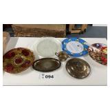 Goofus Glass, Trays, Plates