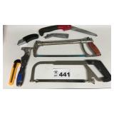HACK SAWS, UTILITY KNIVES, FOLDING SAW