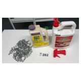 PARTIAL CONTAINERS OF BUG BARRIER, DOG, CAT