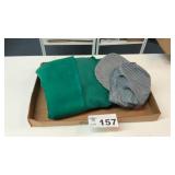 GREEN FABRIC, ENGINEERS CAP