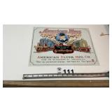 AMERICAN FLYER METAL SIGN