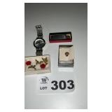 QUARTZ WATCH, VFW PIN, KNIFE, OTHER