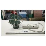 CAST IRON BASE FAN, cord has been cut off, SURGE