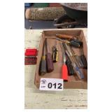 SCREWDRIVERS, DRIVER BITS, COCA COLA ICE PICK