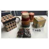 BOXES, TINS, POTPOURRI