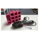HEATED HAIR COMB, MAKE UP ORGANIZER