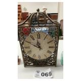METAL CLOCK, 8 x 12, BATTERY OPERATED
