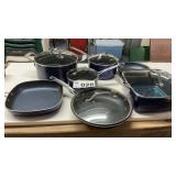 POTS, PANS, PURPLE, GRANITESTONE